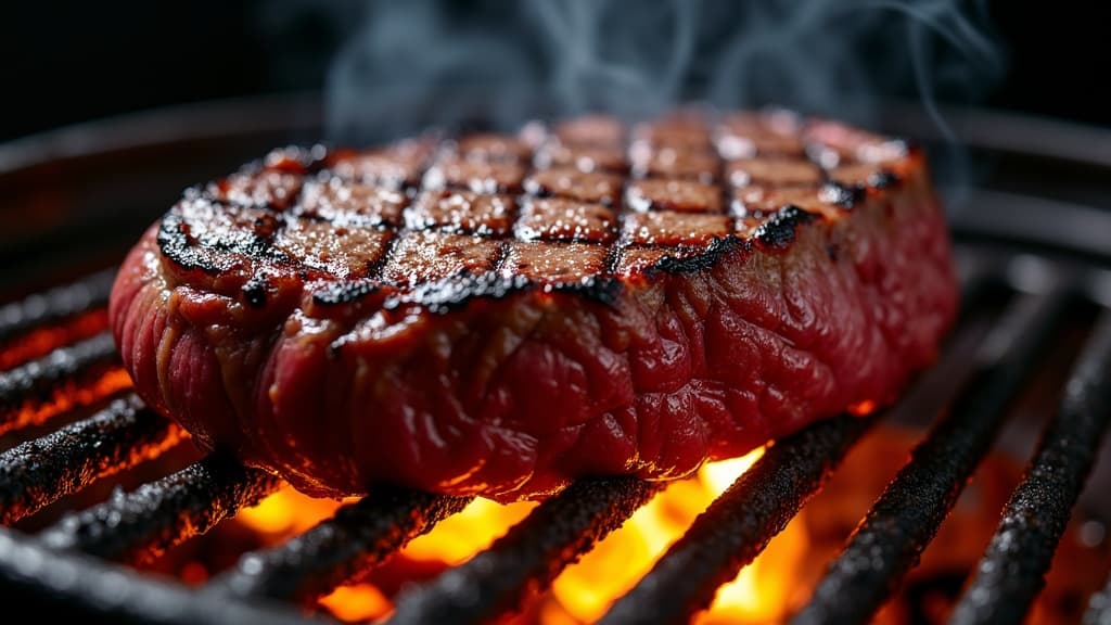 Perfekt gegartes Chateaubriand-Filet mit Kruste, aufgeschnitten