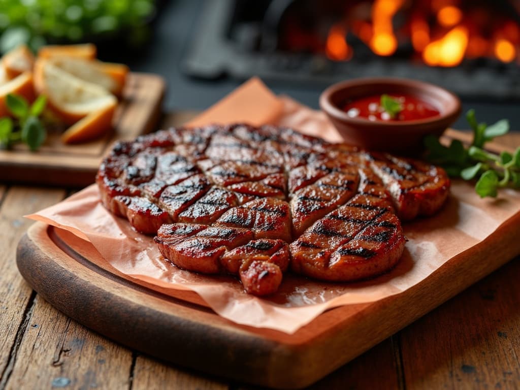 Aufgeschnittener geräucherter Seesaibling mit rosa Fleisch und dunkler Räucherpelz